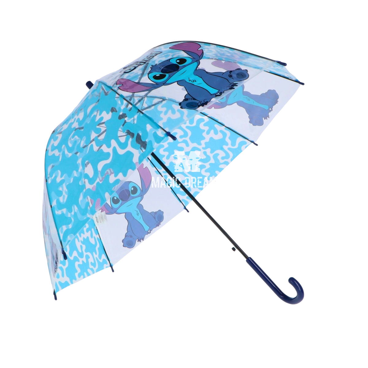 Guarda-Chuva Automático Transparente Stitch Disney