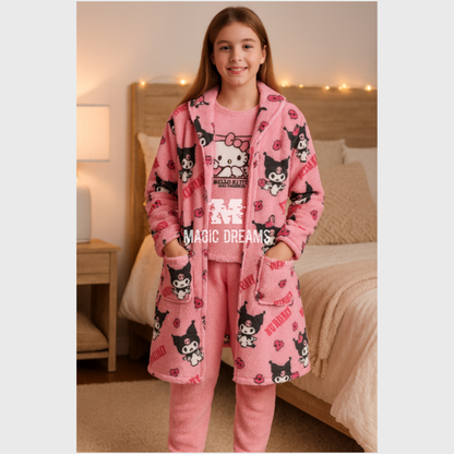 Robe Coralina Kuromi 6 aos 12 anos