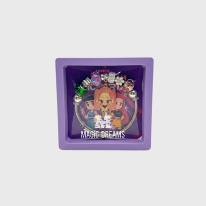 Pulseira K-Pop Demon Hunters com Charms Coloridos – Ajustável