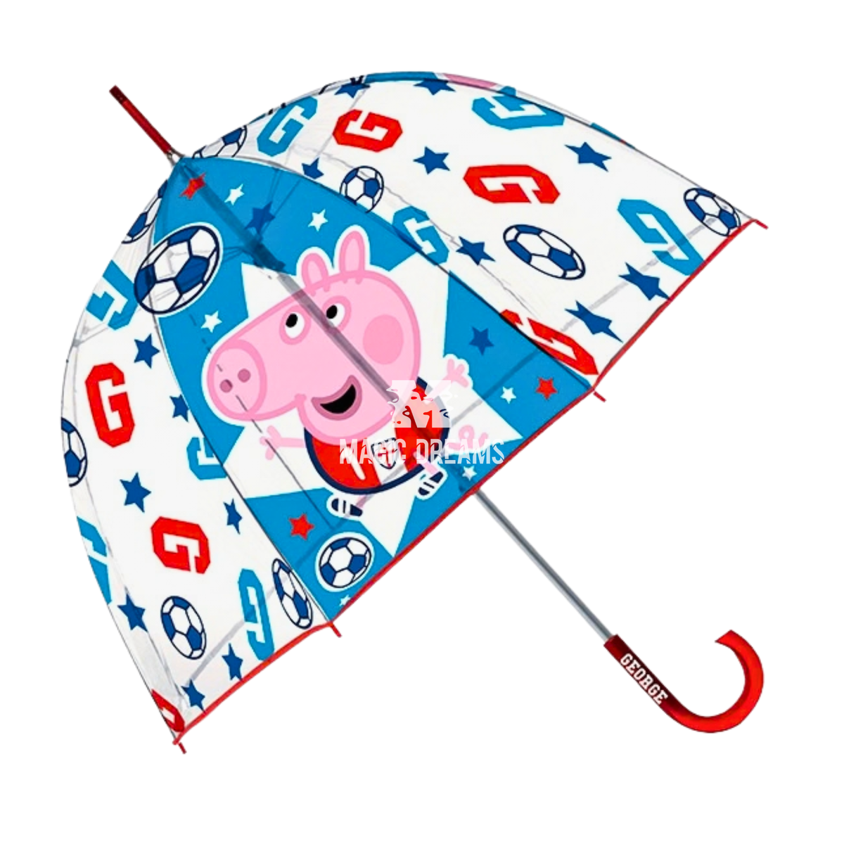 Guarda-Chuva Transparente George Peppa Pig Manual 48cm Cor Sortida