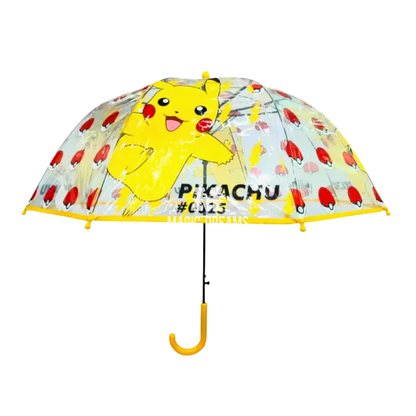 Guarda-Chuva Infantil Transparente Pokemon Pikachu 48cm