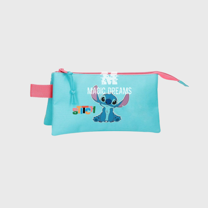 Porta Lápis Estojo Triplo Aloha Stitch
