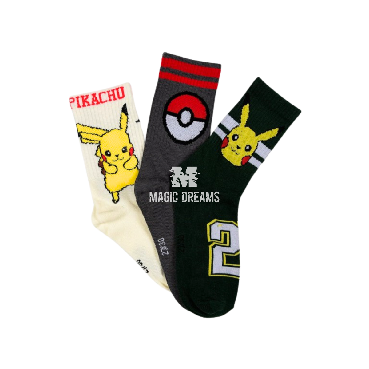 Set de 3 Meias Pokemon - Modelo Sortido