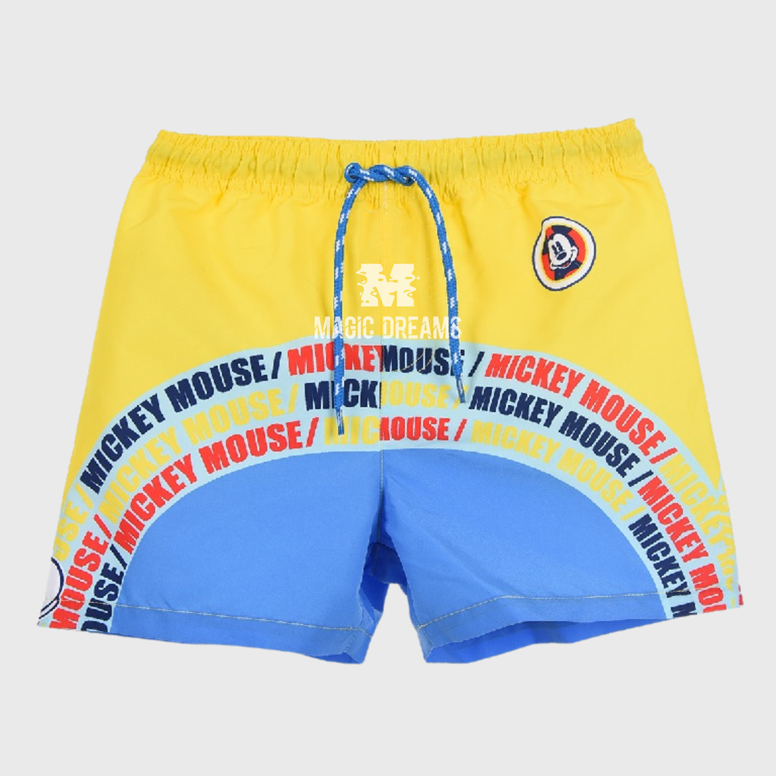 Calções de Banho Amarelo e Azul Mickey Mouse (3-8 anos)