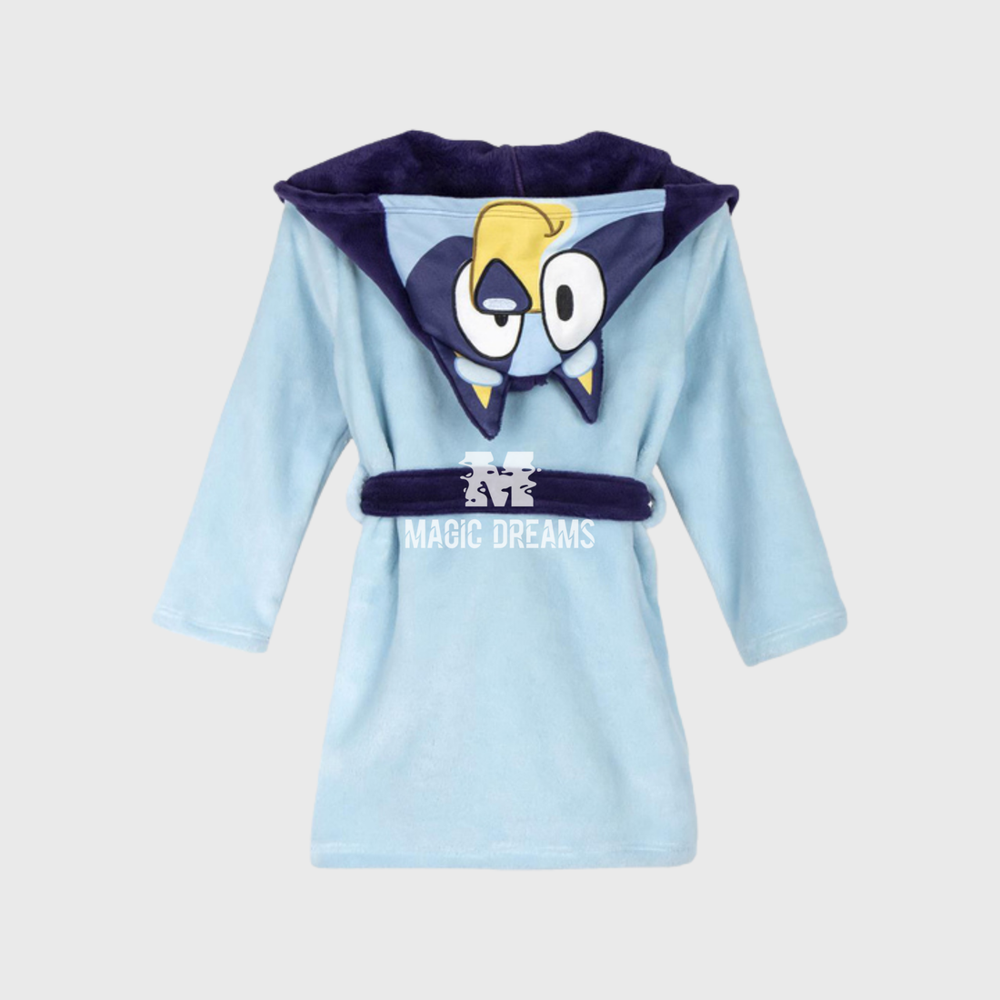 Robe Coralina Bluey com Capuz Azul 3-6 anos