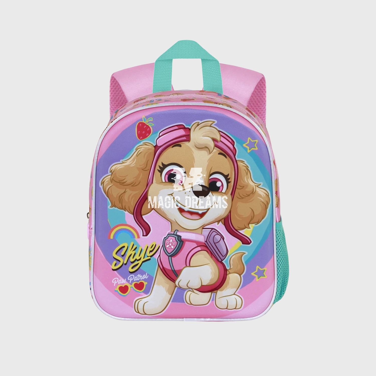 Mochila Pré-Escolar 3D Skye Happy Patrulha Pata 30cm
