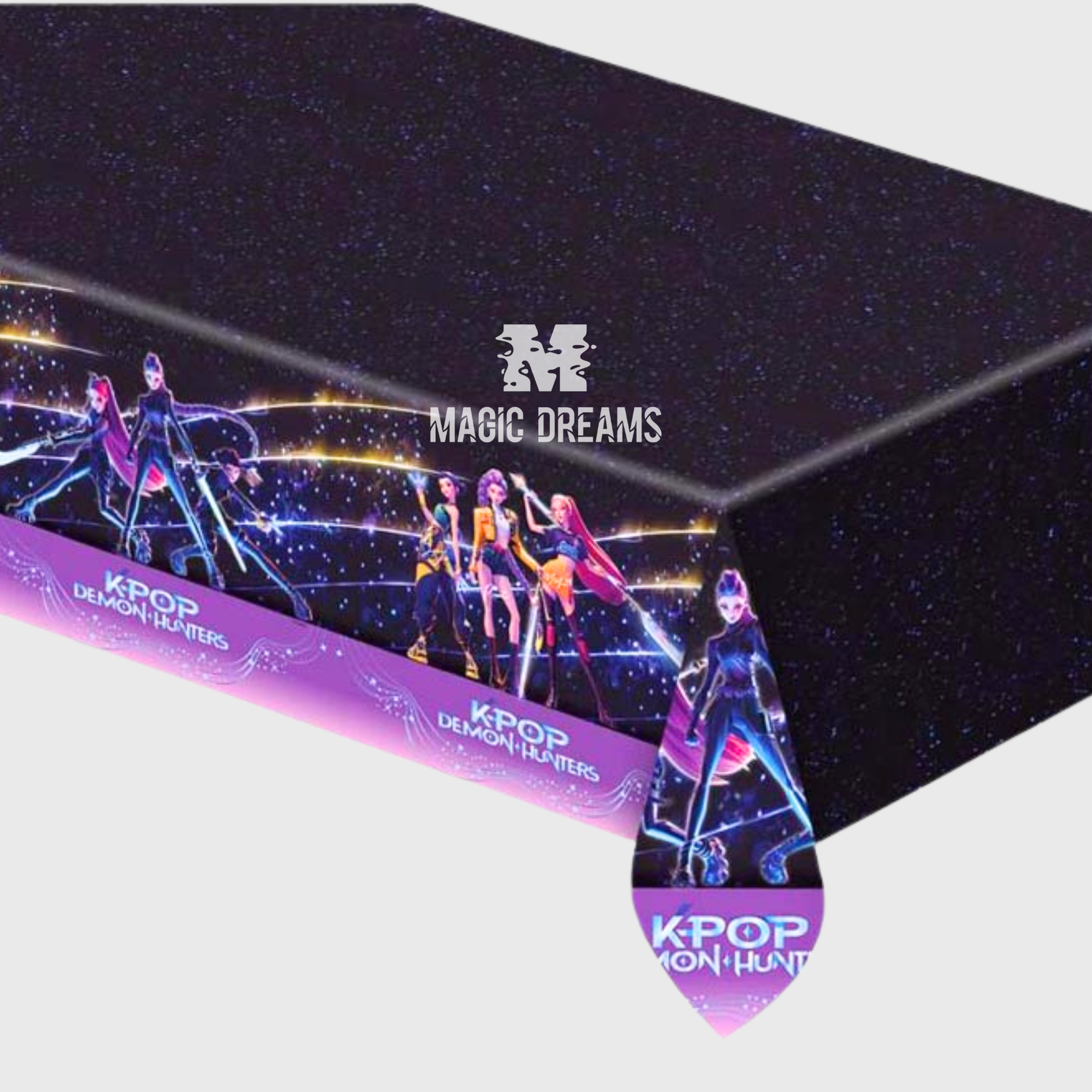 Toalha de Mesa de Festa K-Pop Demon Hunters 120x180cm