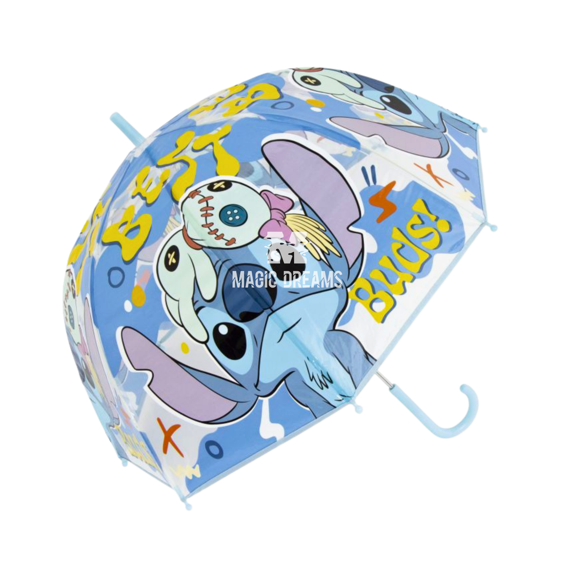 Guarda Chuva Transparente Eva Lilo &amp; Stitch Manual 67cm Cor Sortida