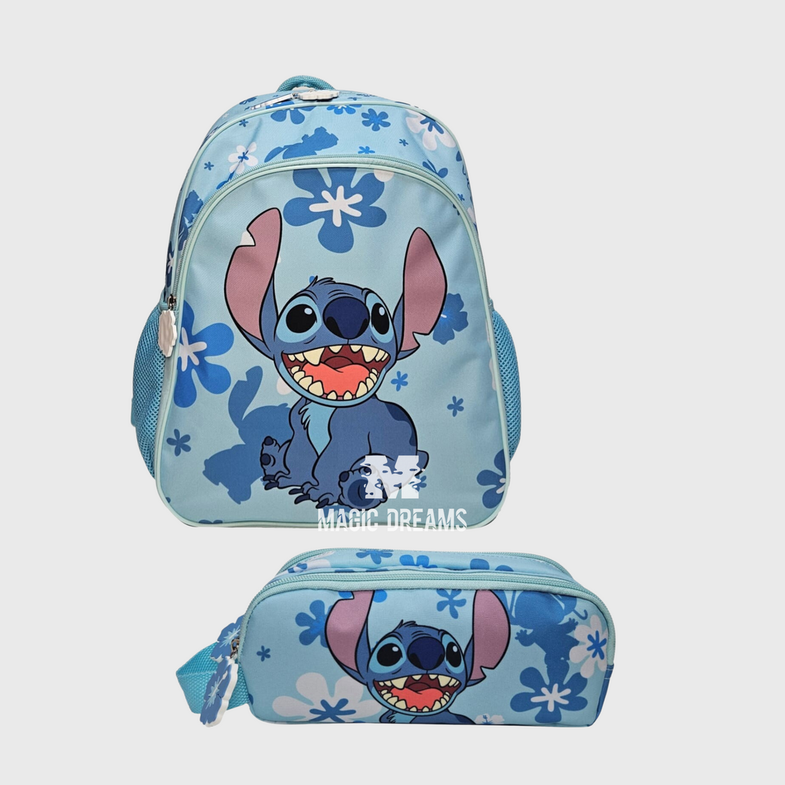 Conjunto Escolar Mochila Stitch + Estojo