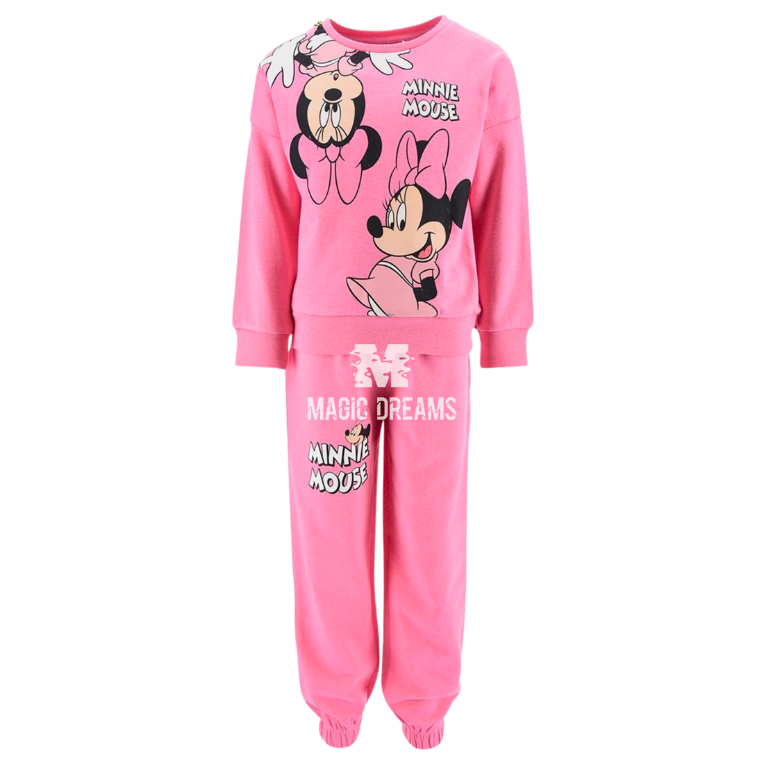 Fato de Treino com Calça e Camisola Minnie Mouse Rosa 3-8 anos