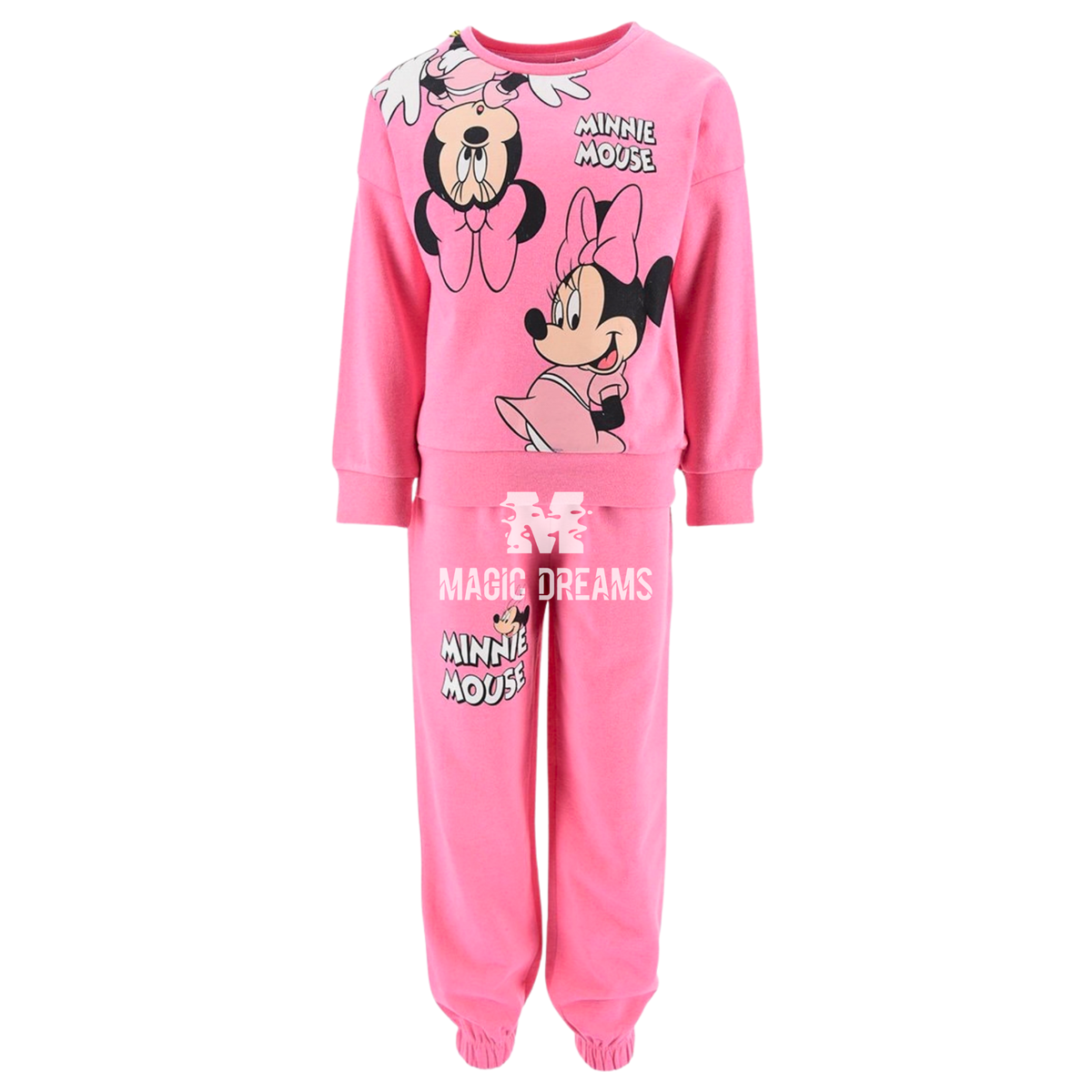 Fato de Treino com Calça e Camisola Minnie Mouse Rosa 3-8 anos