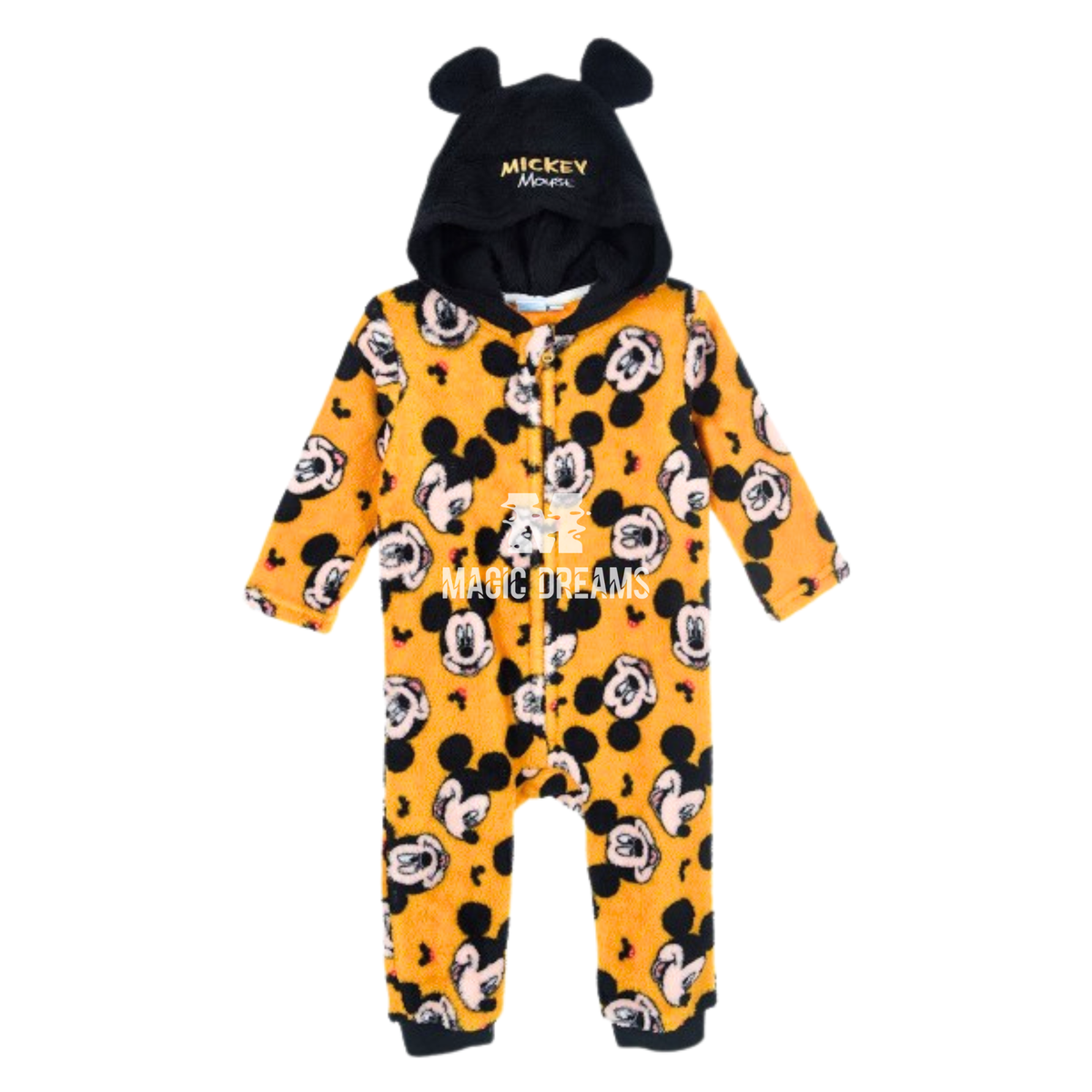 Pijama Macacão Disney Baby Mickey Mouse em Coralina para Bebé