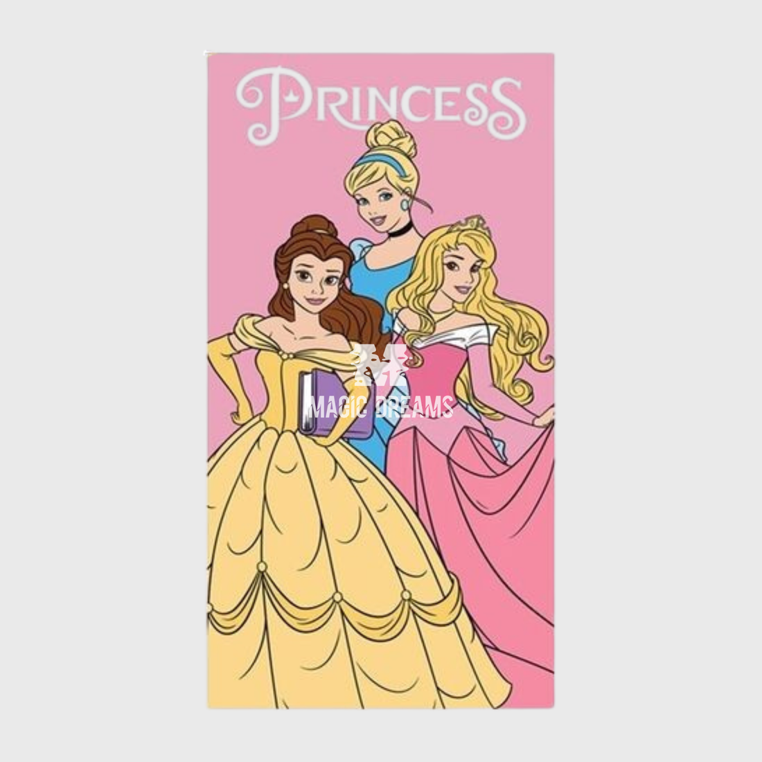 Toalha de Praia Microfibra Disney Princesas 70x140cm