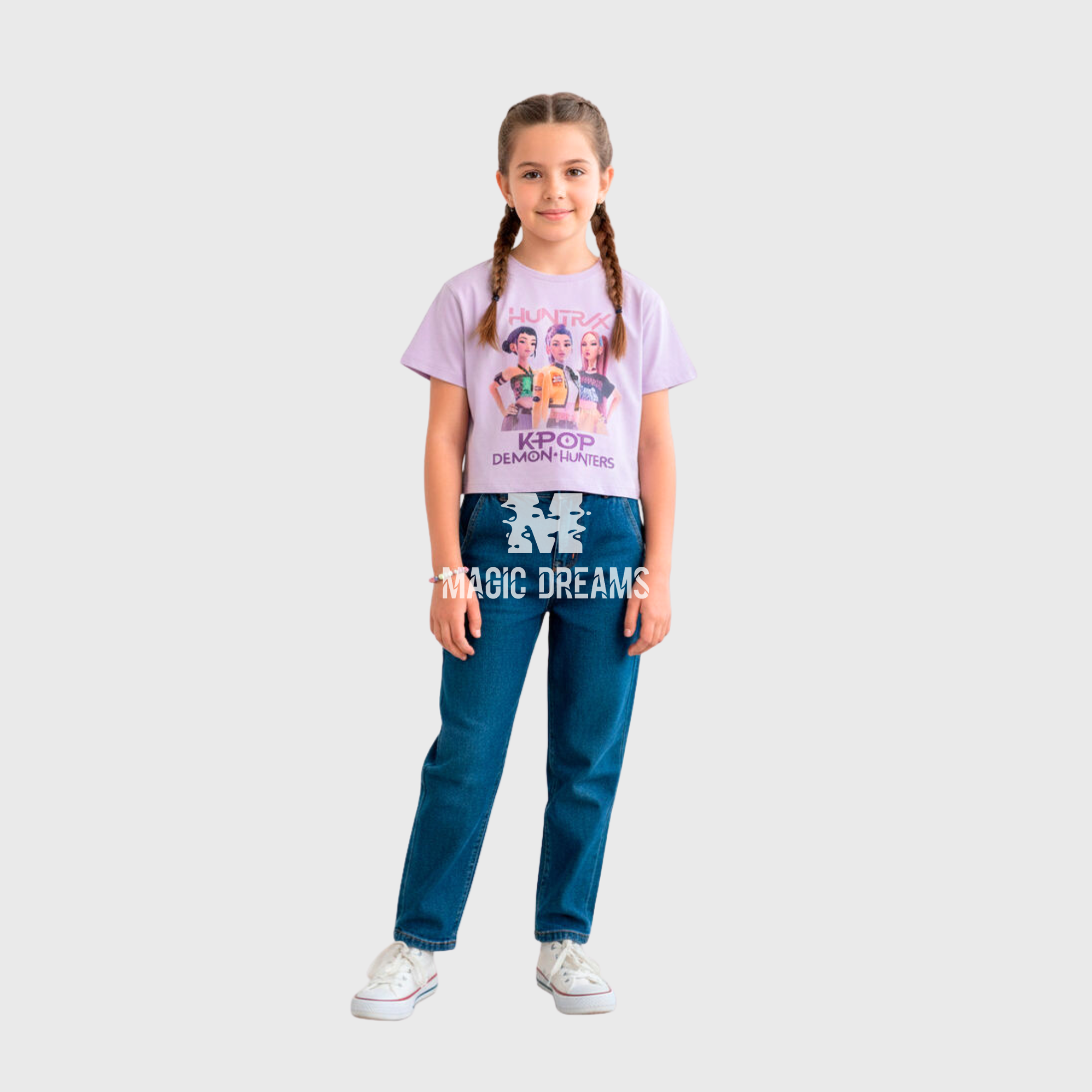 T-shirt de Verão Huntrix K-Pop Demon Hunters