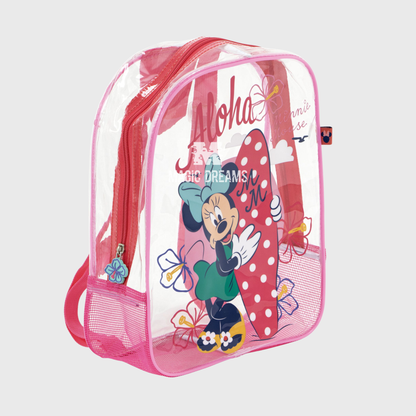 Mochila de Praia Transparente Anti-Areia Minnie Mouse 31cm