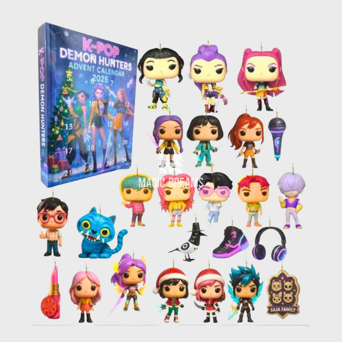 Calendário Advento Guerreiras K pop demon hunters