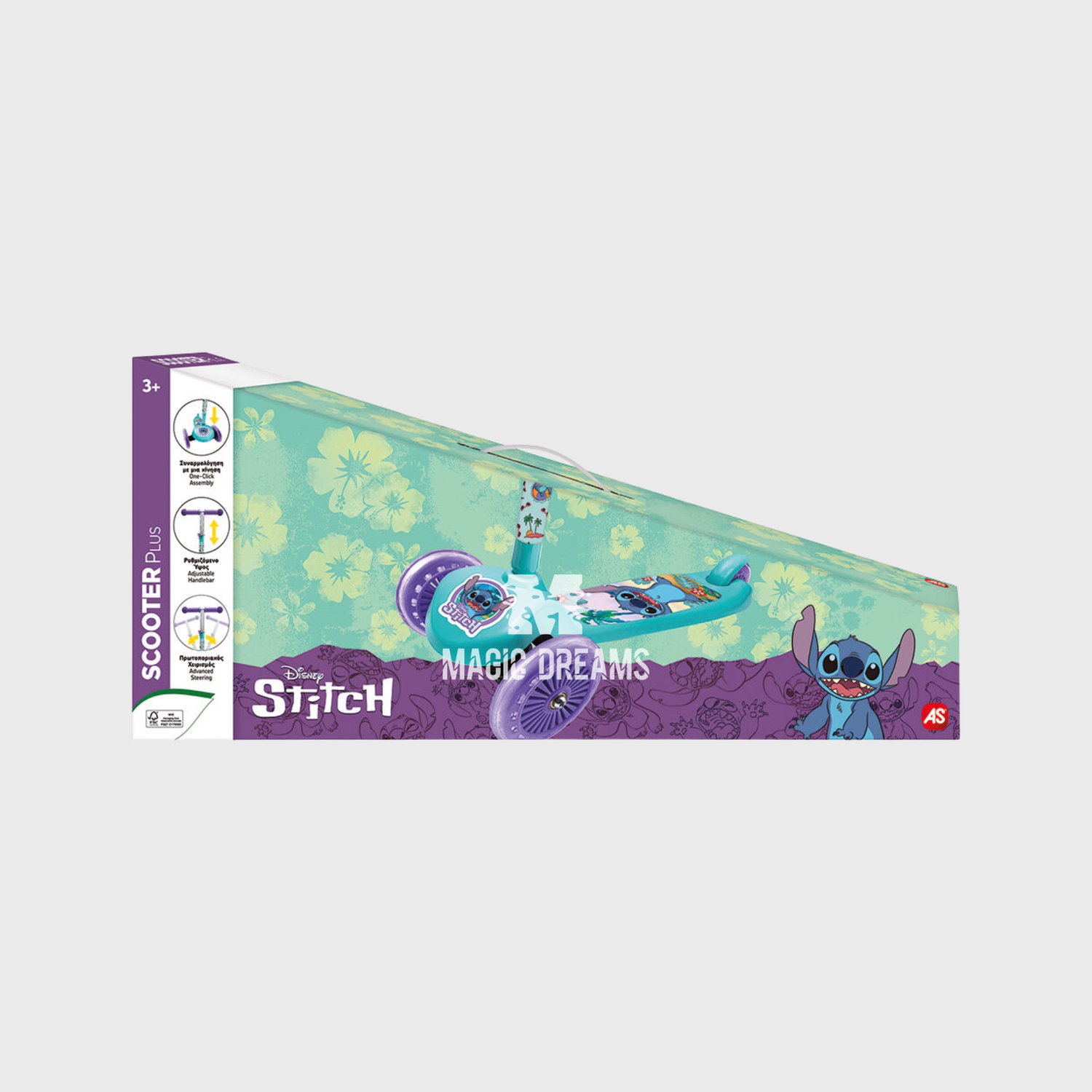 Trotinete Plus 3 Rodas - Stitch 3+
