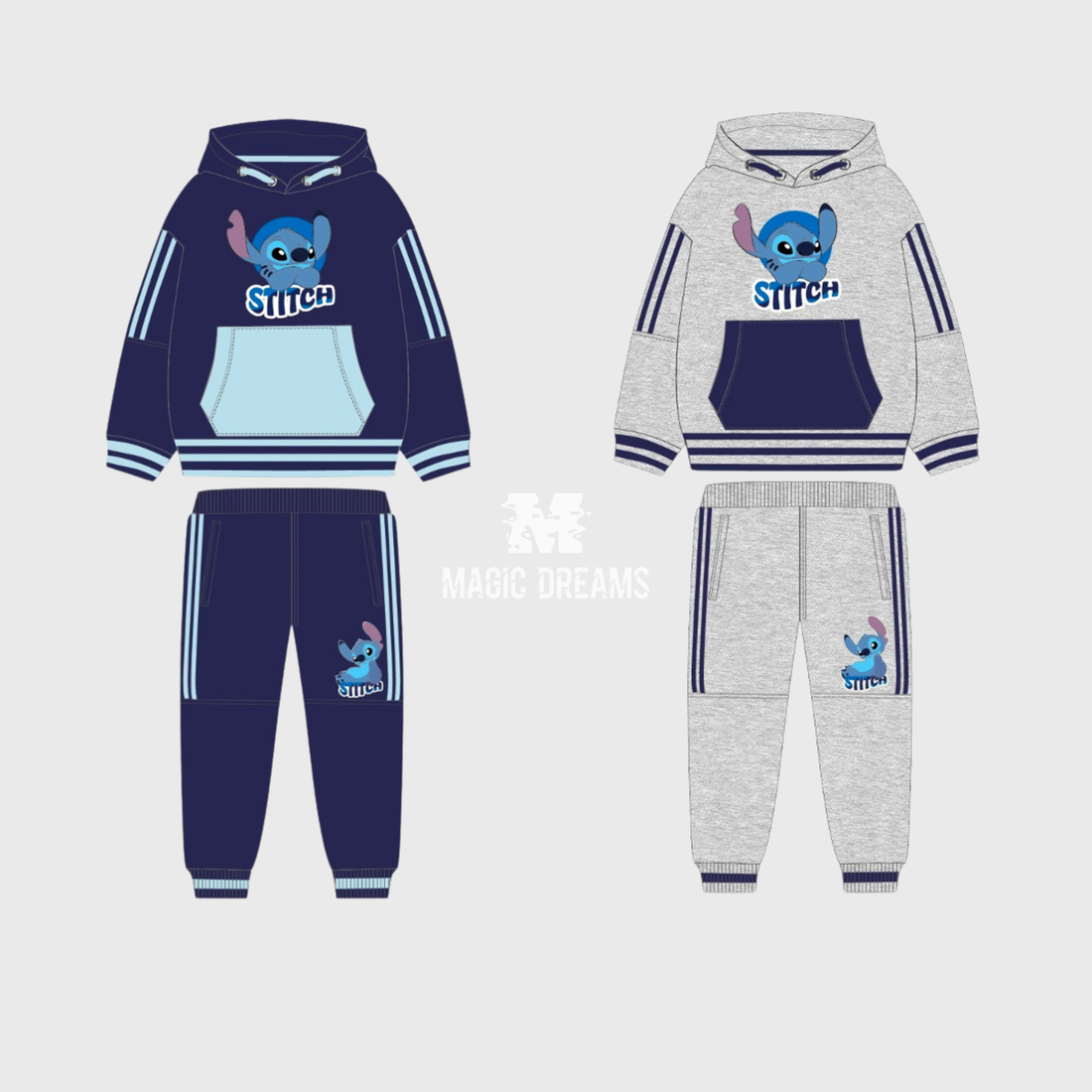 Fato de Treino com Calça e Sweat Disney Stitch Menino 2-8A