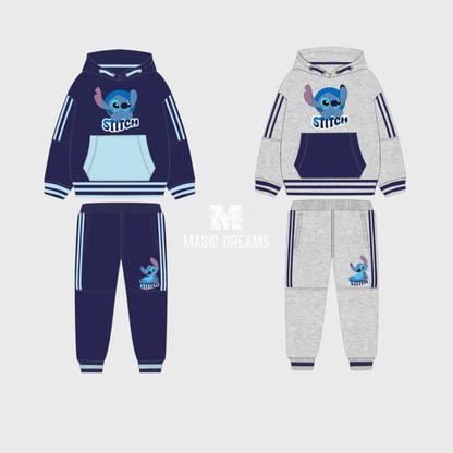 Fato de Treino com Calça e Sweat Disney Stitch Menino 2-8A