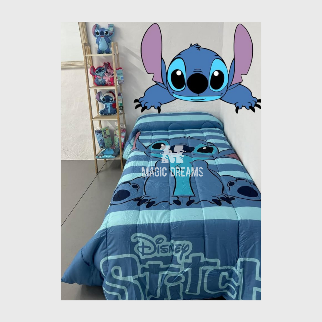 Edredão de Inverno Stitch Azul 170X260CM