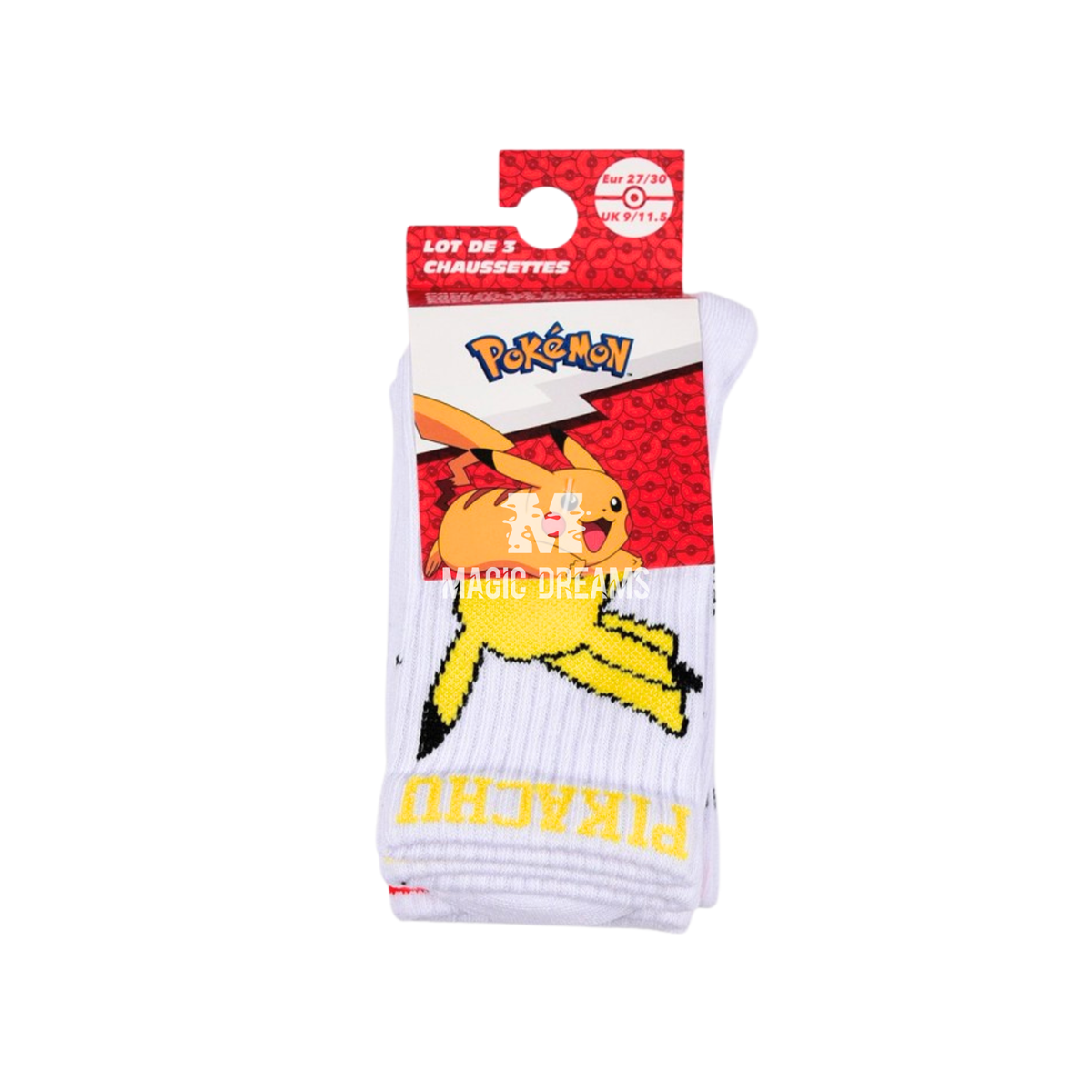 Set de 3 Meias Pokemon - Modelo Sortido
