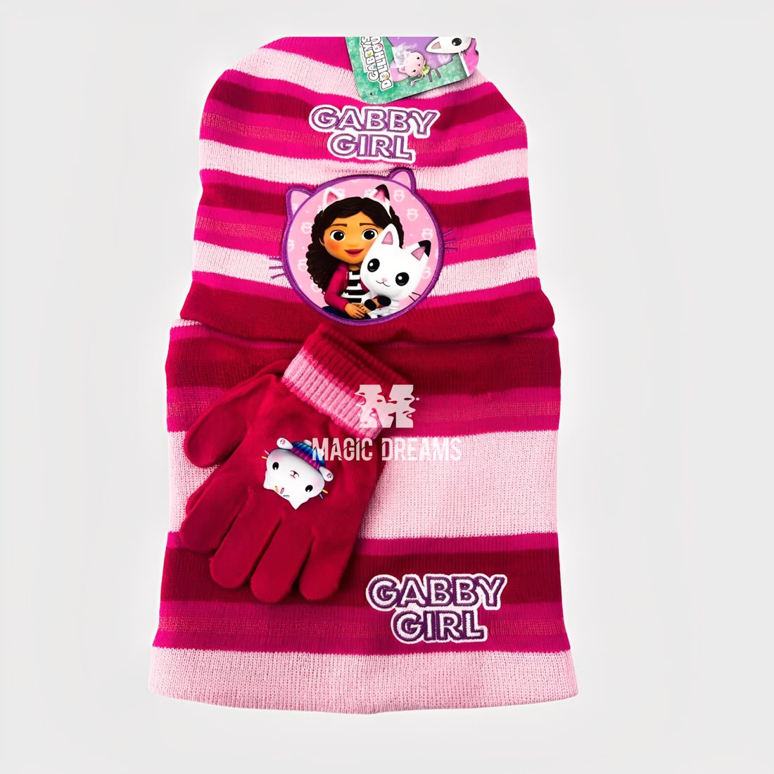 Conjunto de 3 Peças Gorro, Luvas e Gola Gabby&