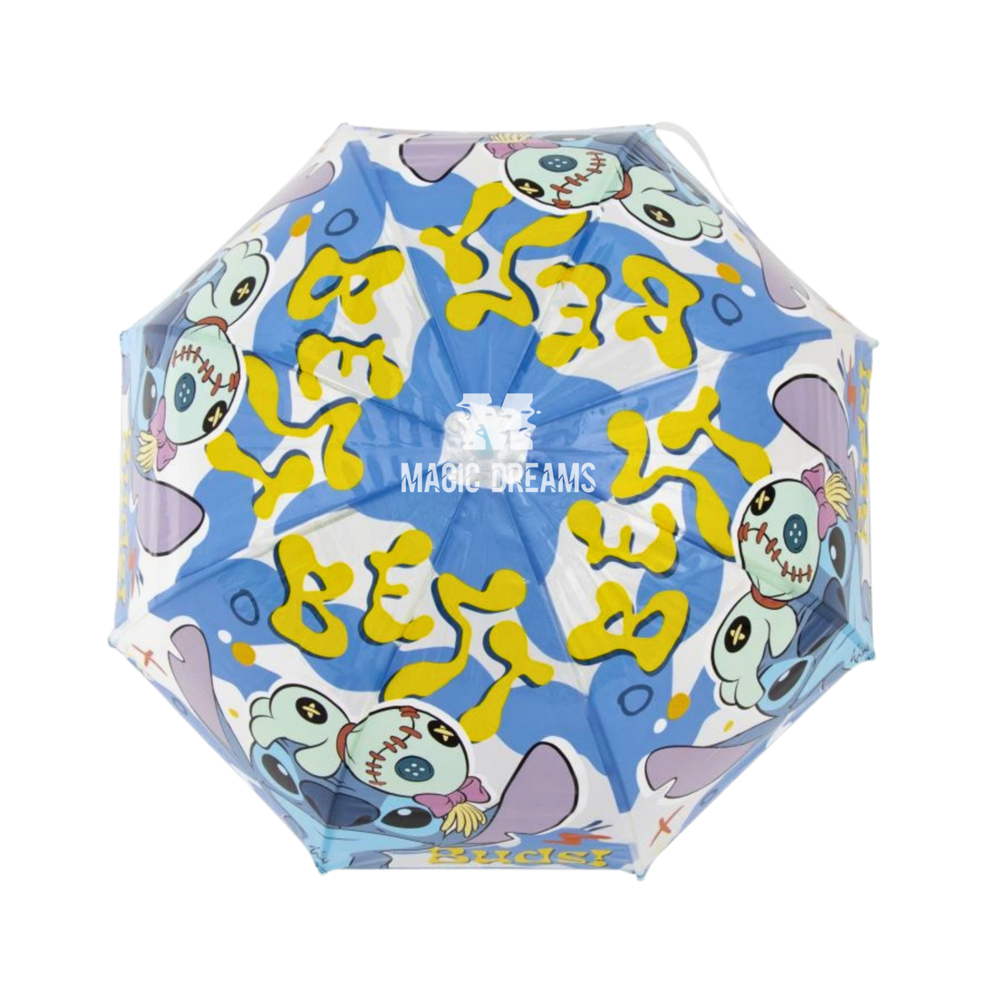 Guarda Chuva Transparente Eva Lilo &amp; Stitch Manual 67cm Cor Sortida