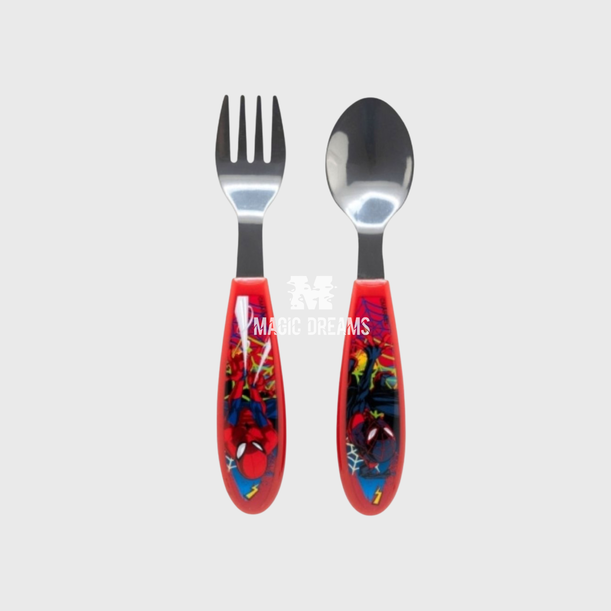 Conjunto de 2 Talheres Inox Spiderman