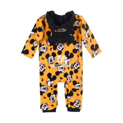 Pijama Macacão Disney Baby Mickey Mouse em Coralina para Bebé