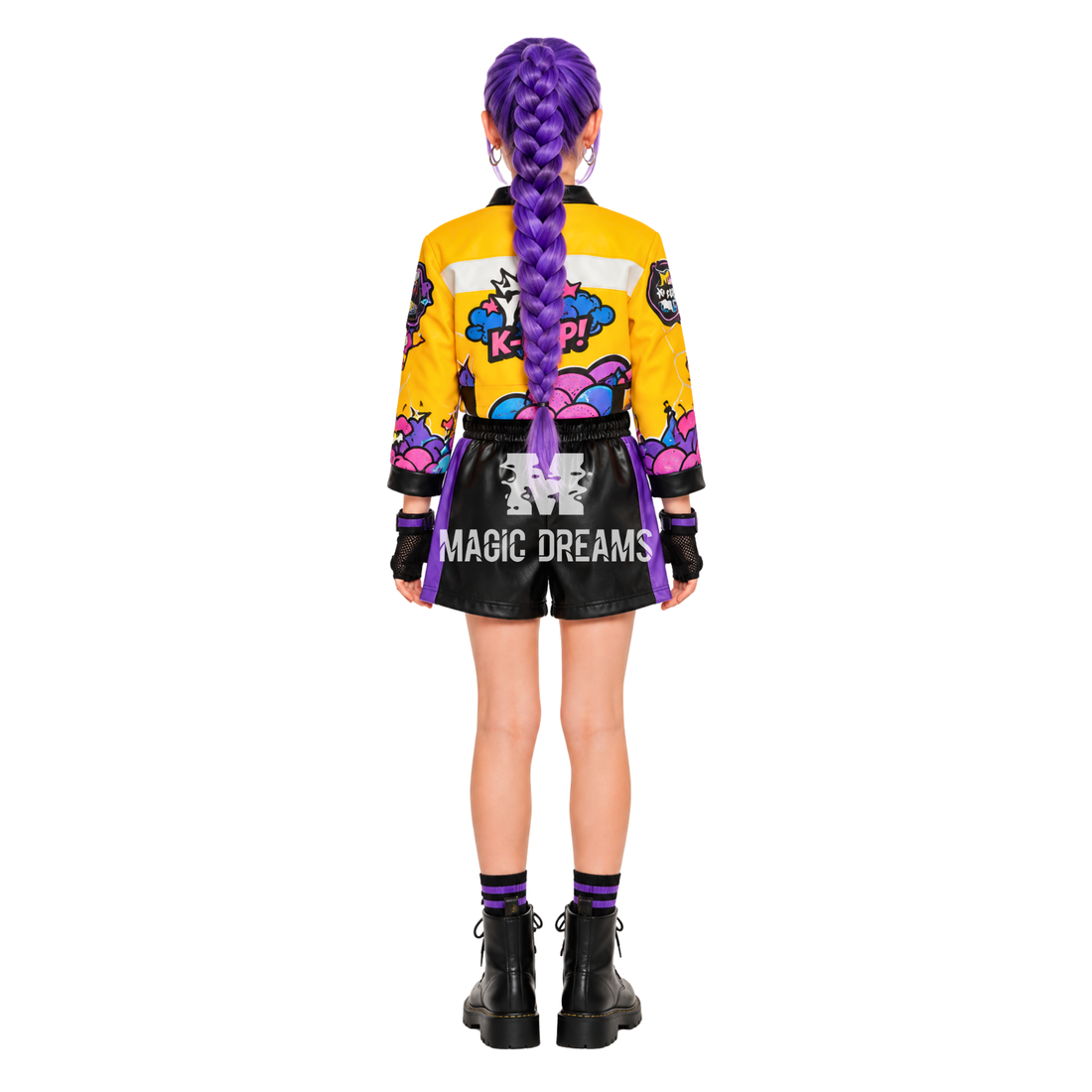 Fato Disfarce Star Hunter Morado K-Pop