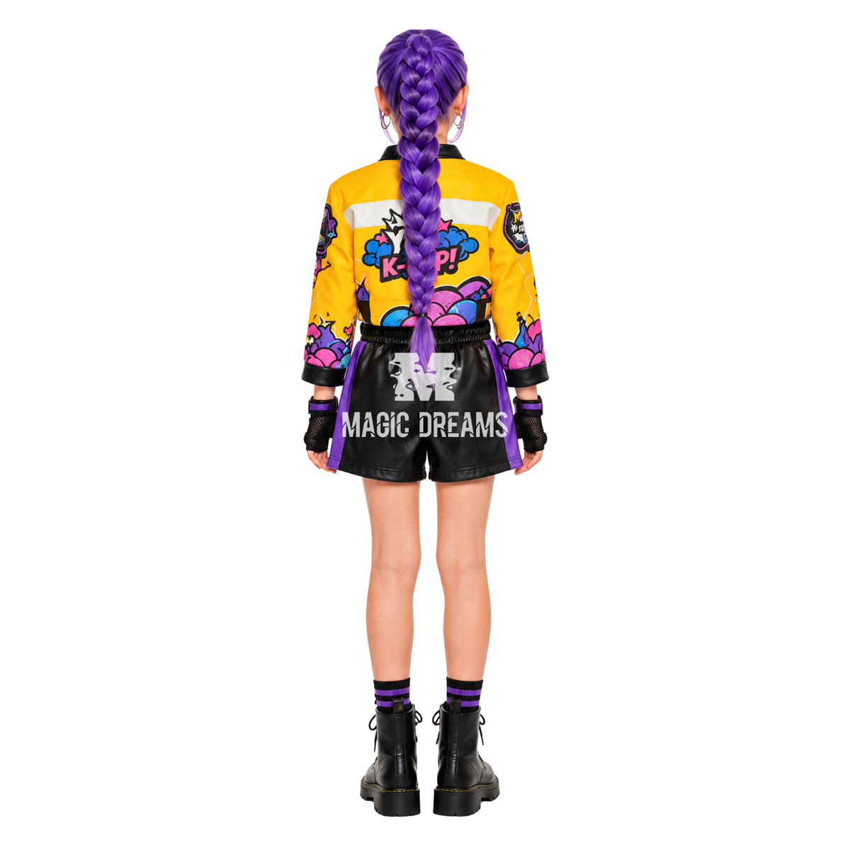 Fato Disfarce Star Hunter Morado K-Pop