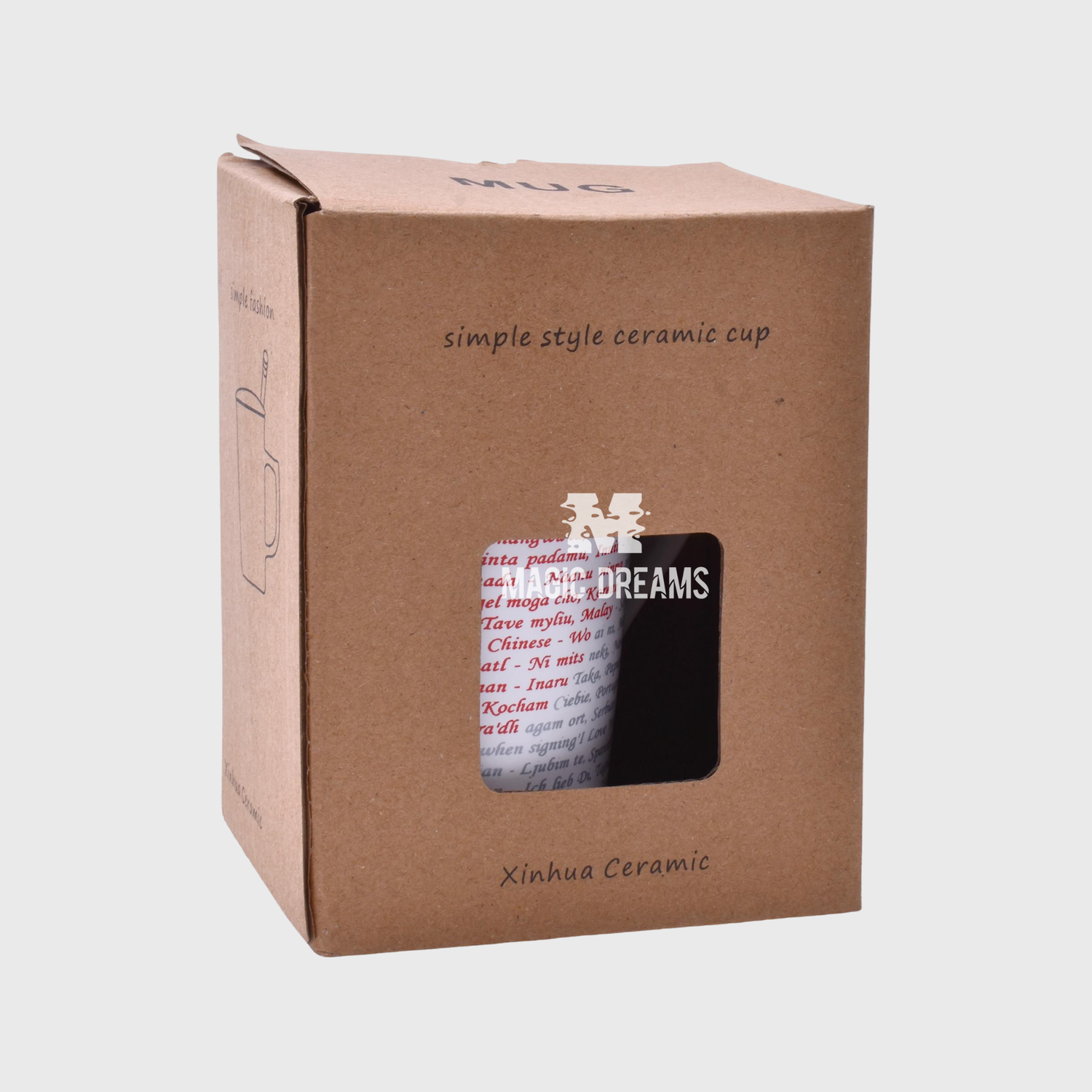 Dia de São Valentim Caneca com Tampa