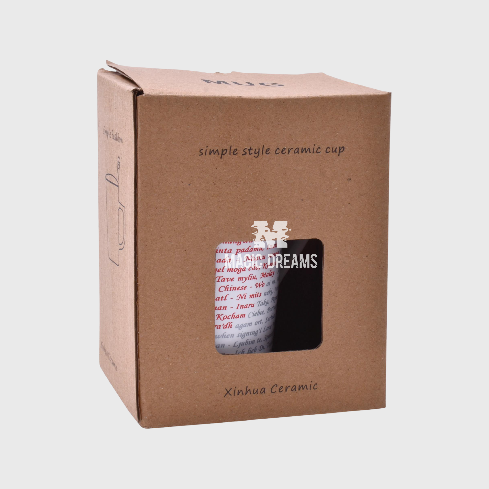 Dia de São Valentim Caneca com Tampa