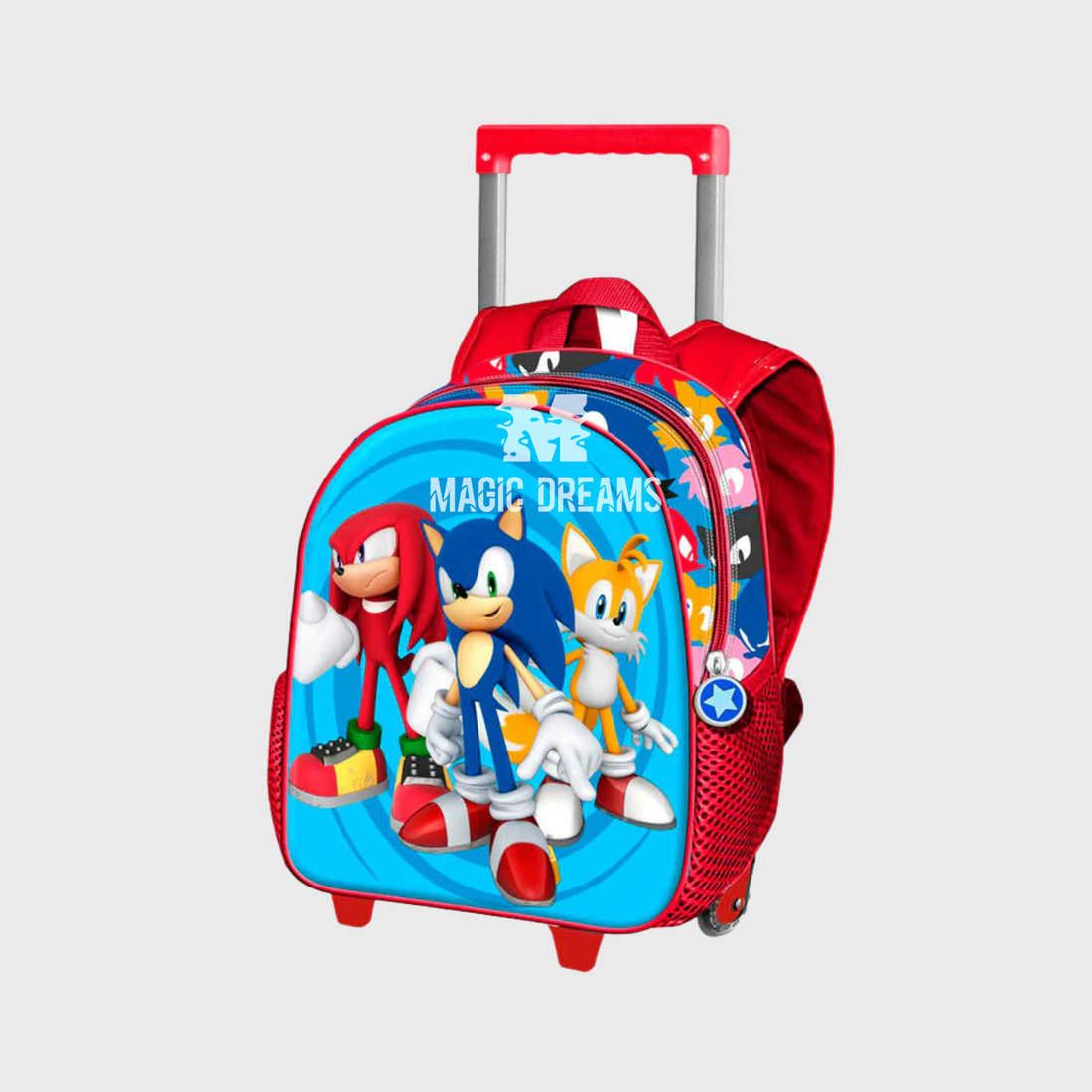 Mochila Pré-Escolar Trolley 3D Friends Sonic The Hedgehog 34cm