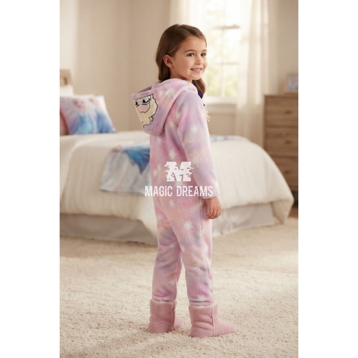 Pijama Macacão Coralina Frozen 4-8 anos