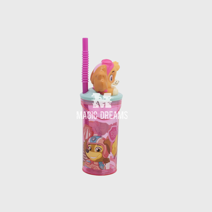 Copo Figurinha 3D Skye Patrulha Pata 360 ml 4+