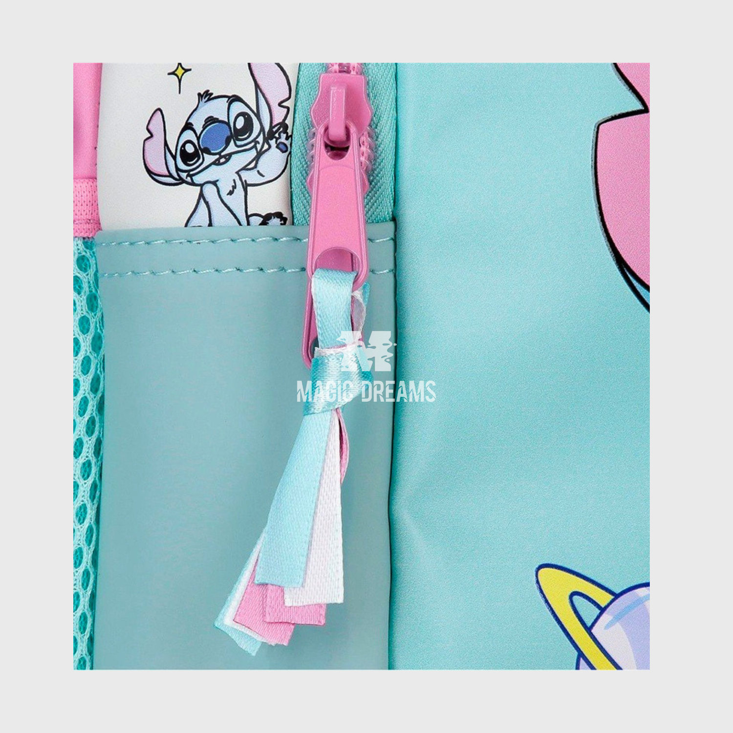 Mochila Escolar Stitch Disney 42cm Adaptável Little Destruction