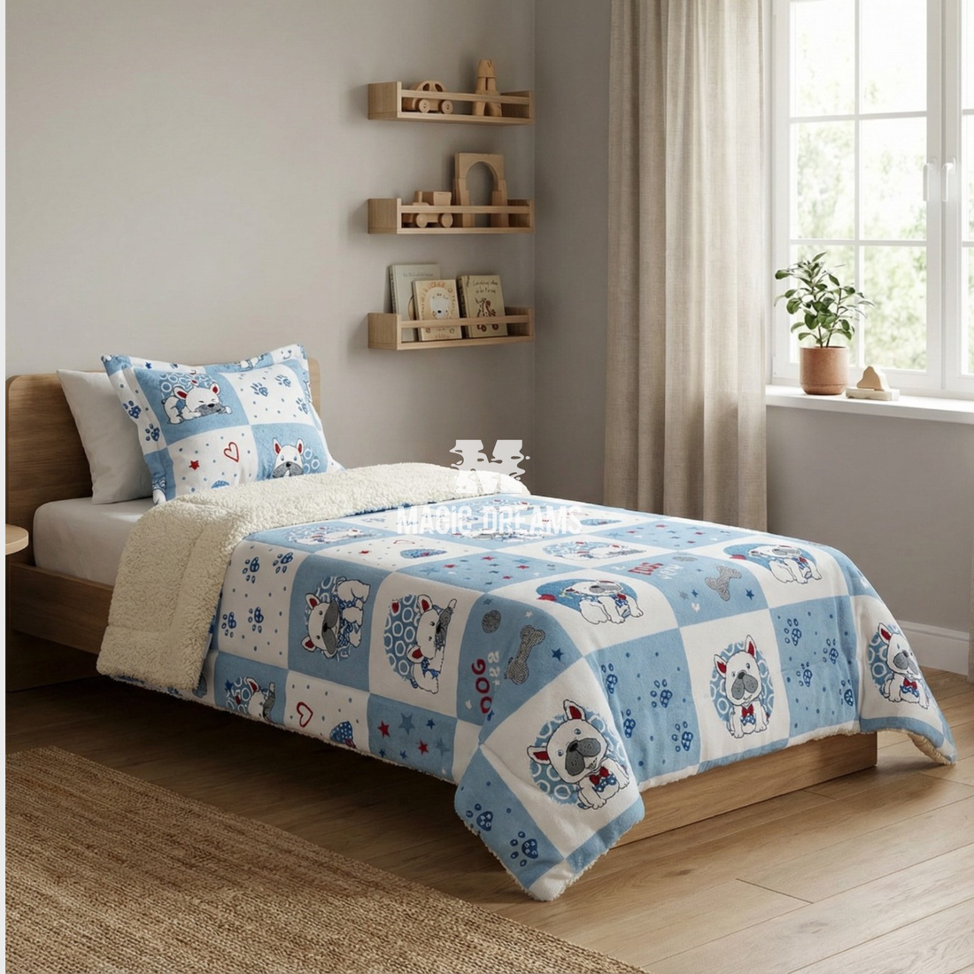 Edredão Funny Dog 180x260cm + Almofada