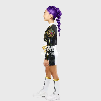 Fato Disfarce Rumi Dourada de Luxo K-Pop