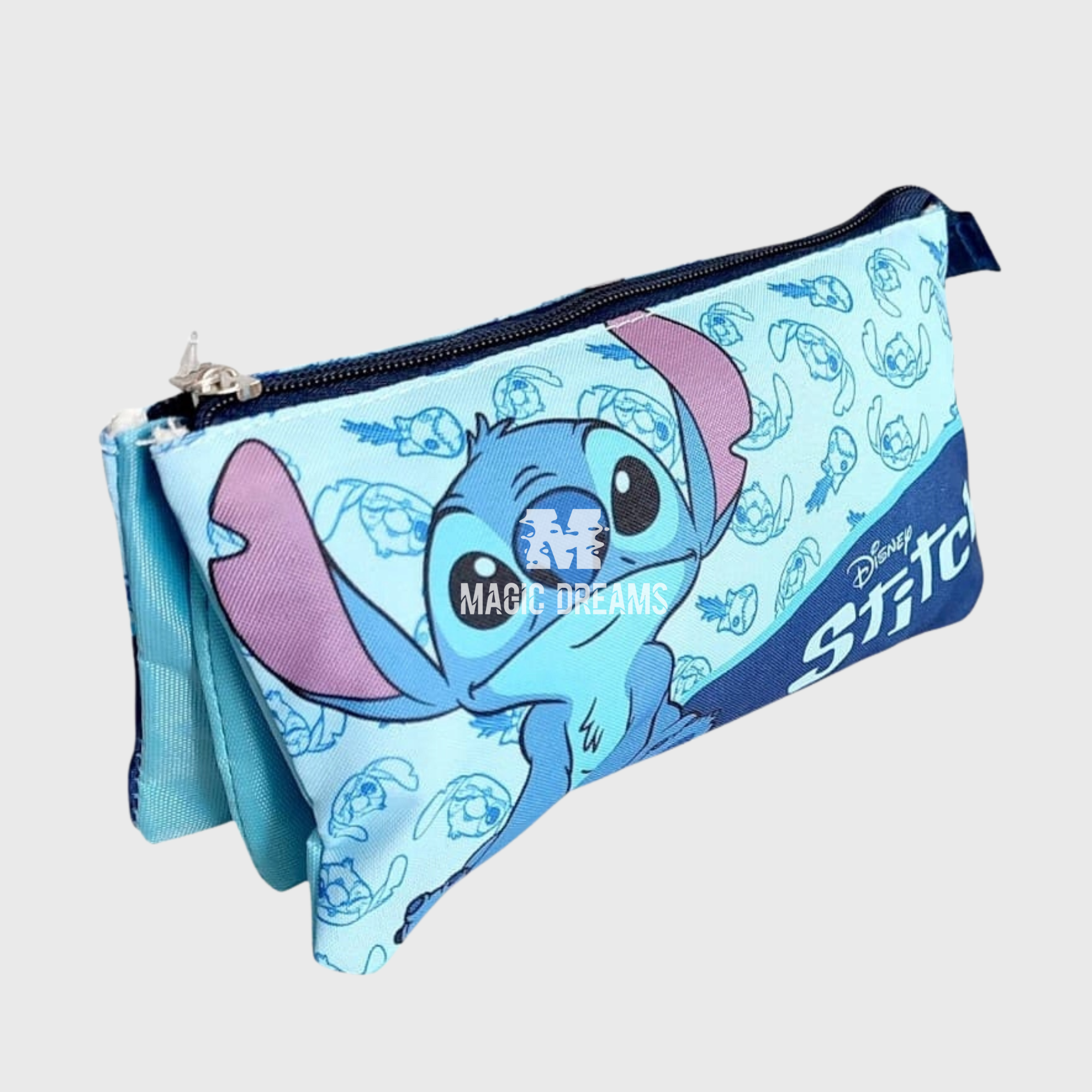 Estojo Triplo Stitch Azul