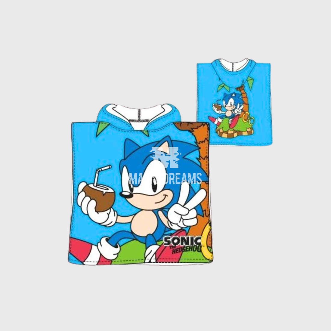 Poncho de Praia Microfibra 55x110cm Sonic