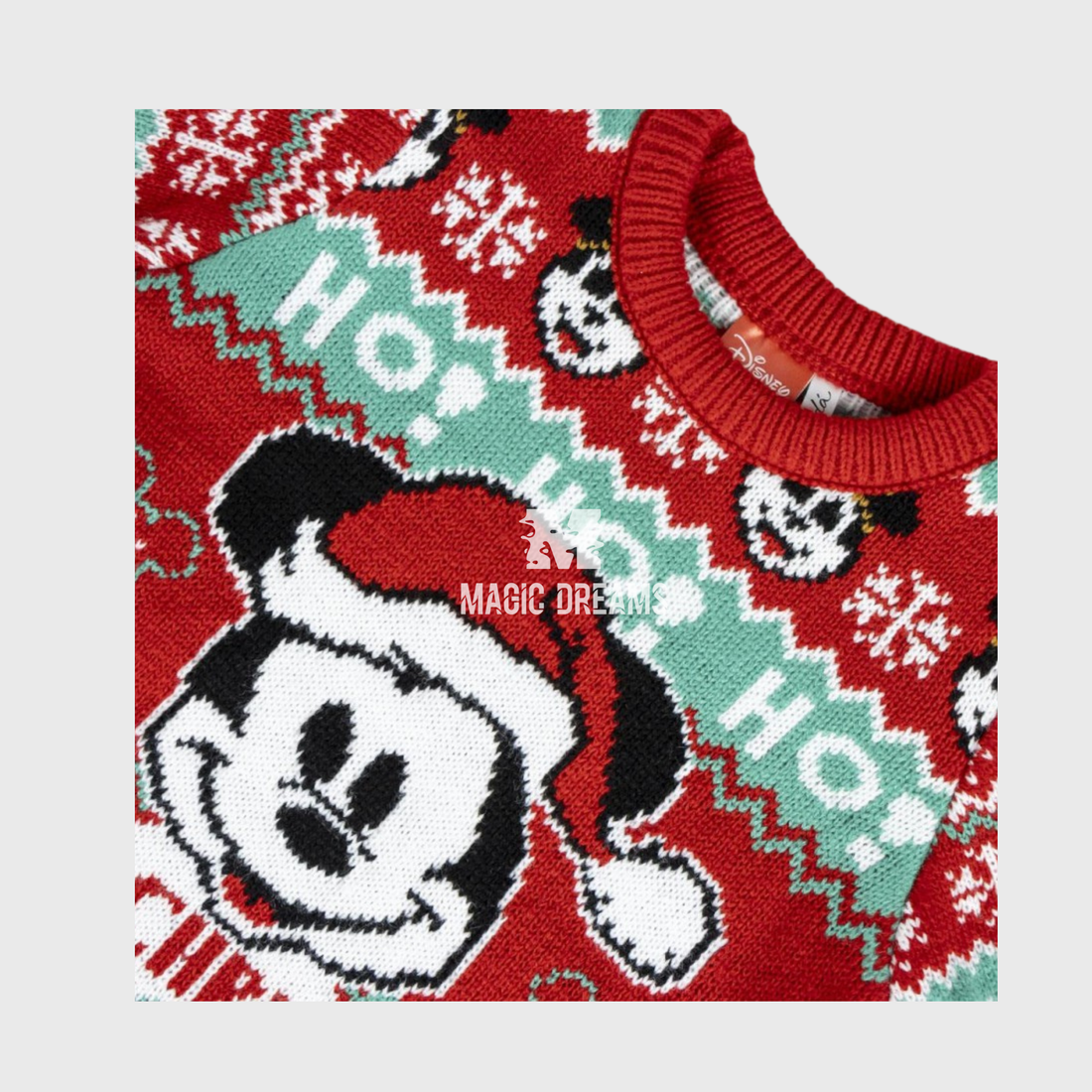Camisola de Natal Mickey 3-7 anos