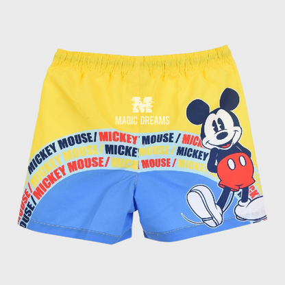 Calções de Banho Amarelo e Azul Mickey Mouse (3-8 anos)