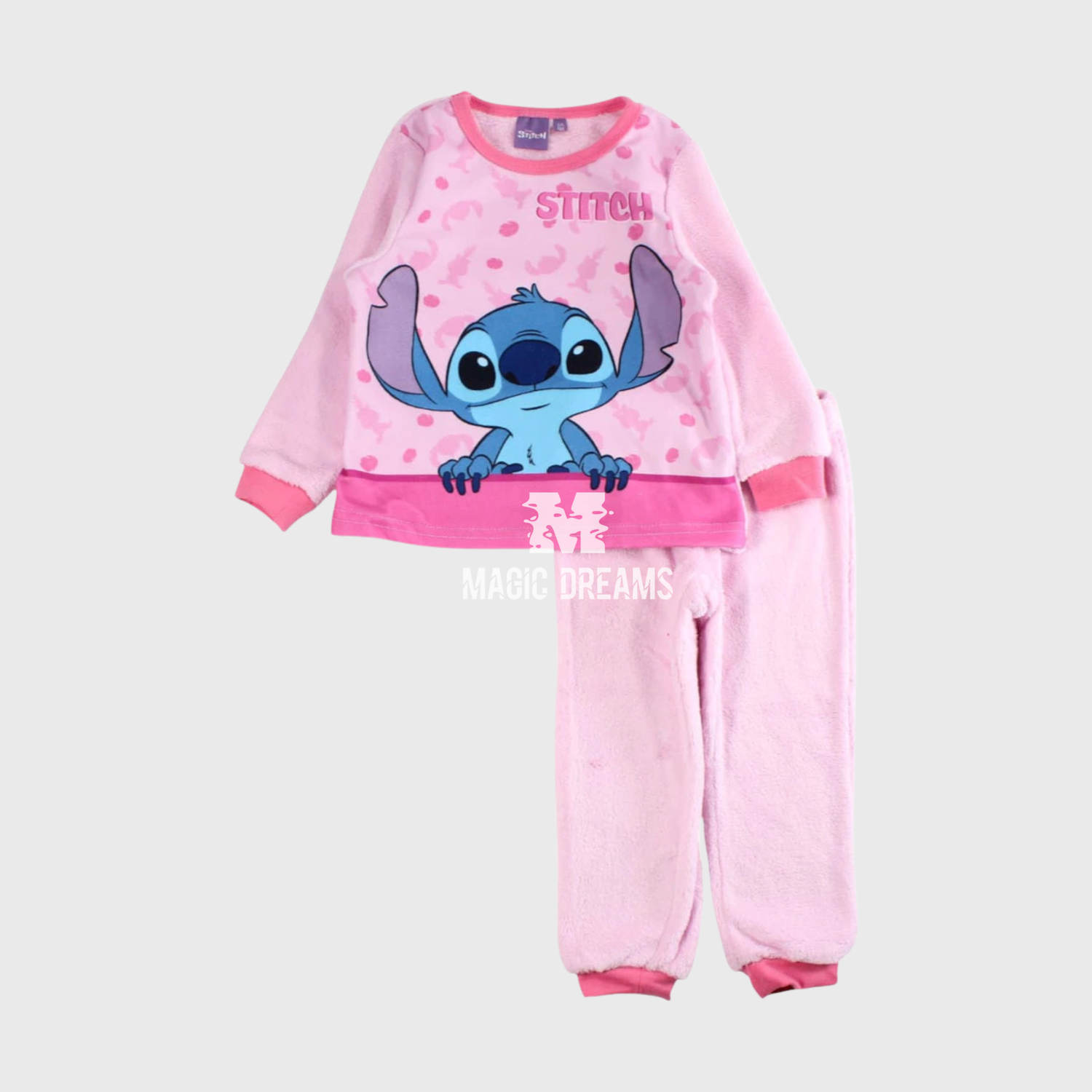 Pijama Coralina Disney Stitch Rosa
