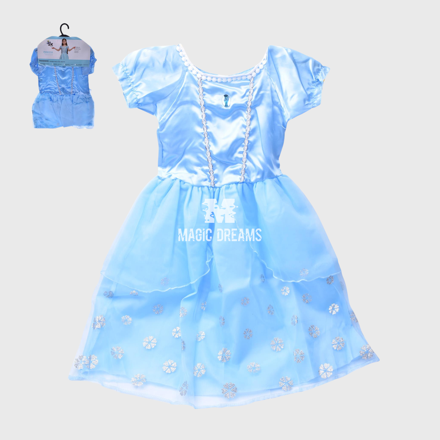 Fato Disfarce Princesa Frozen Inspiração