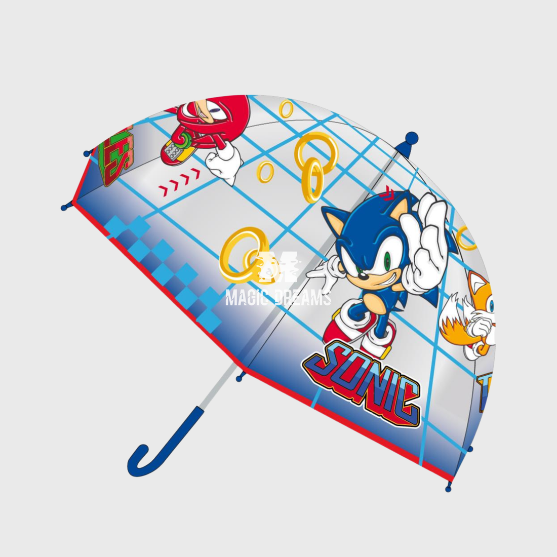 Guarda-Chuva Infantil Fibra Sonic e Knuckles 45cm
