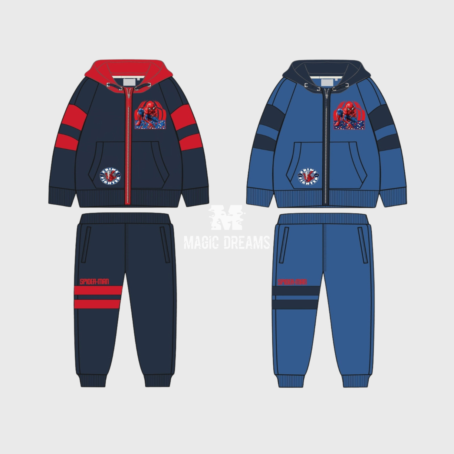 Fato de Treino com Calça e Sweat Spiderman 2-8A