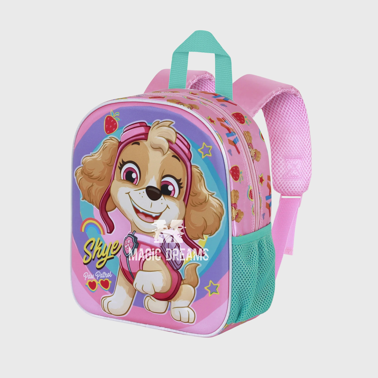 Mochila Pré-Escolar 3D Skye Happy Patrulha Pata 30cm