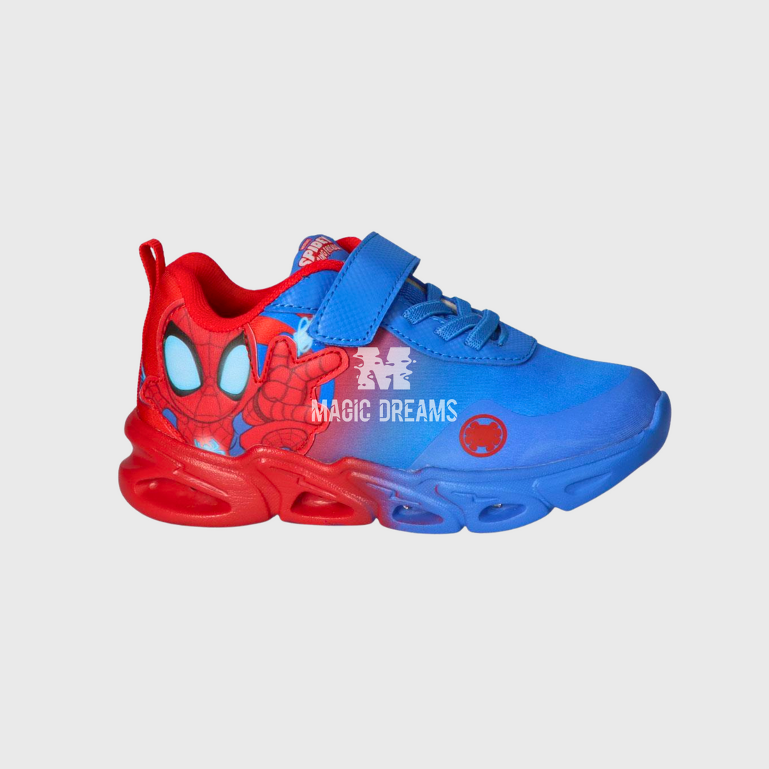 Sapatilhas Sola Ligeira EVA com Luzes Spidey 23-28