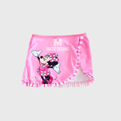 Conjunto de Biquíni com Saia Minnie Mouse